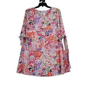 Women's Perfectly Priscilla Multi Color Floral Midi Dress